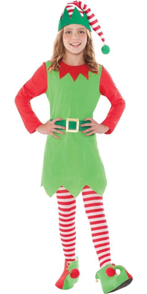 elf costume for girls|party city child elf costume.